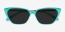 Santa Cruz Blue AcetateSunglass Frames from EyeBuyDirect, Closed View