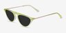 Satellite Clear Yellow AcetateSunglass Frames from EyeBuyDirect, Angle View