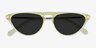 Satellite Clear Yellow AcetateSunglass Frames from EyeBuyDirect, Closed View
