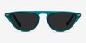 Satellite Clear Green AcetateSunglass Frames from EyeBuyDirect, Front View