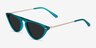 Satellite Clear Green AcetateSunglass Frames from EyeBuyDirect, Angle View