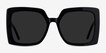 Hollywood Black AcetateSunglass Frames from EyeBuyDirect, Front View