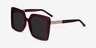 Hollywood Burgundy AcetateSunglass Frames from EyeBuyDirect, Angle View