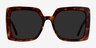 Hollywood Tortoise AcetateSunglass Frames from EyeBuyDirect, Front View