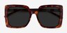 Hollywood Tortoise AcetateSunglass Frames from EyeBuyDirect, Closed View