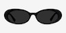 Winona Black AcetateSunglass Frames from EyeBuyDirect, Front View