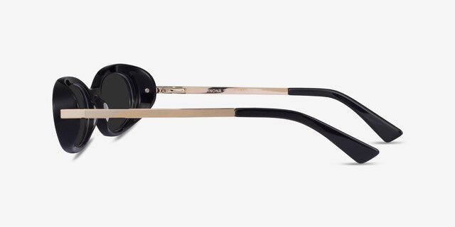 Winona Black AcetateSunglass Frames from EyeBuyDirect, Side View