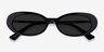 Winona Black AcetateSunglass Frames from EyeBuyDirect, Closed View