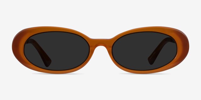 Winona Orange AcetateSunglass Frames from EyeBuyDirect, Front View
