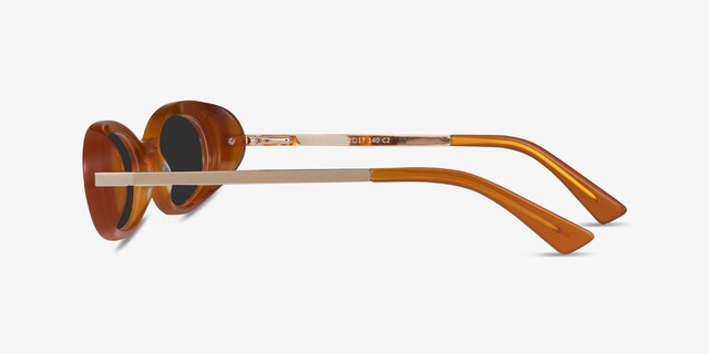 Winona Orange AcetateSunglass Frames from EyeBuyDirect, Side View