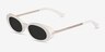 Winona Beige AcetateSunglass Frames from EyeBuyDirect, Angle View