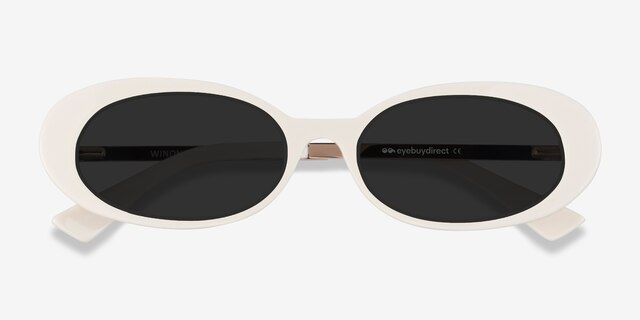Winona Beige AcetateSunglass Frames from EyeBuyDirect, Closed View
