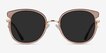 Fascination Clear Brown Gold MetalSunglass Frames from EyeBuyDirect, Front View