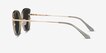 Fascination Clear Green Gold MetalSunglass Frames from EyeBuyDirect, Side View