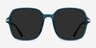 Salvador Teal AcetateSunglass Frames from EyeBuyDirect, Front View