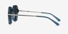 Salvador Teal AcetateSunglass Frames from EyeBuyDirect, Side View
