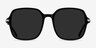 Salvador Black AcetateSunglass Frames from EyeBuyDirect, Front View