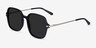 Salvador Black AcetateSunglass Frames from EyeBuyDirect, Angle View