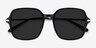 Salvador Black AcetateSunglass Frames from EyeBuyDirect, Closed View