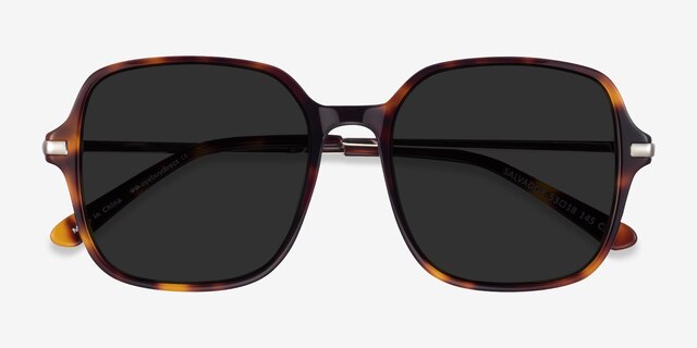 Salvador Tortoise AcetateSunglass Frames from EyeBuyDirect, Closed View