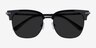Monte Carlo Black Gunmetal AcetateSunglass Frames from EyeBuyDirect, Closed View