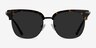 Monte Carlo Tortoise Gunmetal AcetateSunglass Frames from EyeBuyDirect, Front View