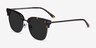 Monte Carlo Tortoise Gunmetal AcetateSunglass Frames from EyeBuyDirect, Angle View