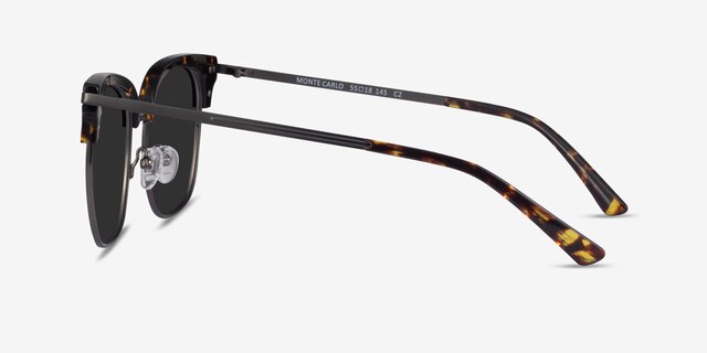 Monte Carlo Tortoise Gunmetal AcetateSunglass Frames from EyeBuyDirect, Side View