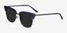 Monte Carlo Blue Gunmetal AcetateSunglass Frames from EyeBuyDirect, Angle View
