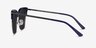 Monte Carlo Blue Gunmetal AcetateSunglass Frames from EyeBuyDirect, Side View