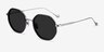 Hinode Black Gunmetal AcetateSunglass Frames from EyeBuyDirect, Angle View