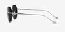 Hinode Black Gunmetal AcetateSunglass Frames from EyeBuyDirect, Side View