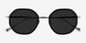 Hinode Black Gunmetal AcetateSunglass Frames from EyeBuyDirect, Closed View