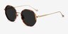 Hinode Tortoise Gold AcetateSunglass Frames from EyeBuyDirect, Angle View