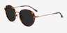 Nagano Tortoise Bronze AcetateSunglass Frames from EyeBuyDirect, Angle View