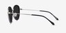 Nagano Black Silver AcetateSunglass Frames from EyeBuyDirect, Side View