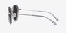 Nagano Clear Gray Silver AcétateSoleil de Lunette de vue d'EyeBuyDirect, Vue de Côté