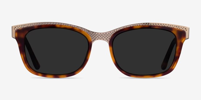 Solis Tortoise Gold AcetateSunglass Frames from EyeBuyDirect, Front View