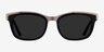 Solis Black Gold AcetateSunglass Frames from EyeBuyDirect, Front View