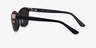 Solis Black Gold AcetateSunglass Frames from EyeBuyDirect, Side View