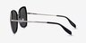 Honesty Black Silver AcetateSunglass Frames from EyeBuyDirect, Side View