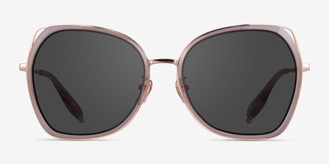 Honesty Clear Pink  Rose Gold AcetateSunglass Frames from EyeBuyDirect, Front View