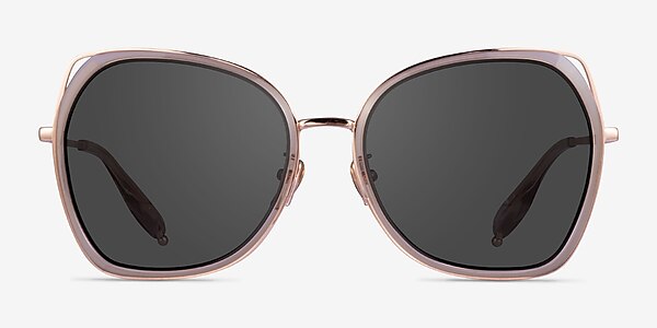 Honesty Clear Pink  Rose Gold Acetate Sunglass Frames