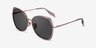 Honesty Clear Pink  Rose Gold AcetateSunglass Frames from EyeBuyDirect, Angle View