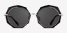 Now Black Gold AcetateSunglass Frames from EyeBuyDirect, Front View