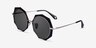Now Black Gold AcetateSunglass Frames from EyeBuyDirect, Angle View