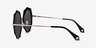 Now Black Gold AcetateSunglass Frames from EyeBuyDirect, Side View