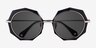Now Black Gold AcetateSunglass Frames from EyeBuyDirect, Closed View