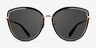 Most Black Gold AcetateSunglass Frames from EyeBuyDirect, Front View