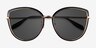 Most Black Gold AcetateSunglass Frames from EyeBuyDirect, Closed View